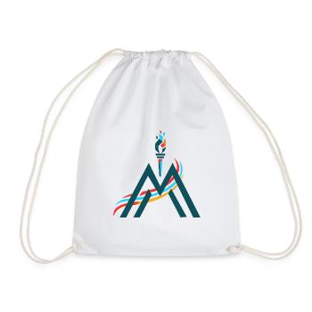 Summit Flame Mountain Symbol - Drawstring Bag - white - Front
