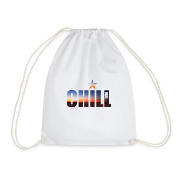 Chill mal Skyline Stern - Turnbeutel - Weiß - Vorne