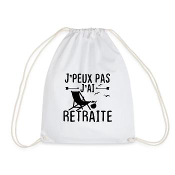 J peux pas j ai retraite - Sac de sport léger - blanc - Devant