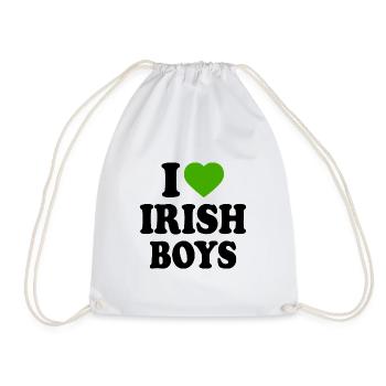 i love irish boys - Turnbeutel - Weiß - Vorne