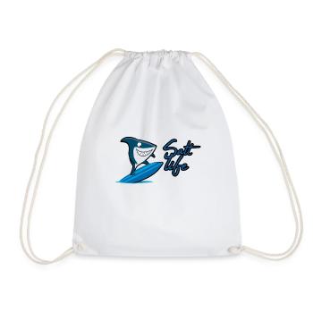 SALT LIFE - Drawstring Bag - white - Front