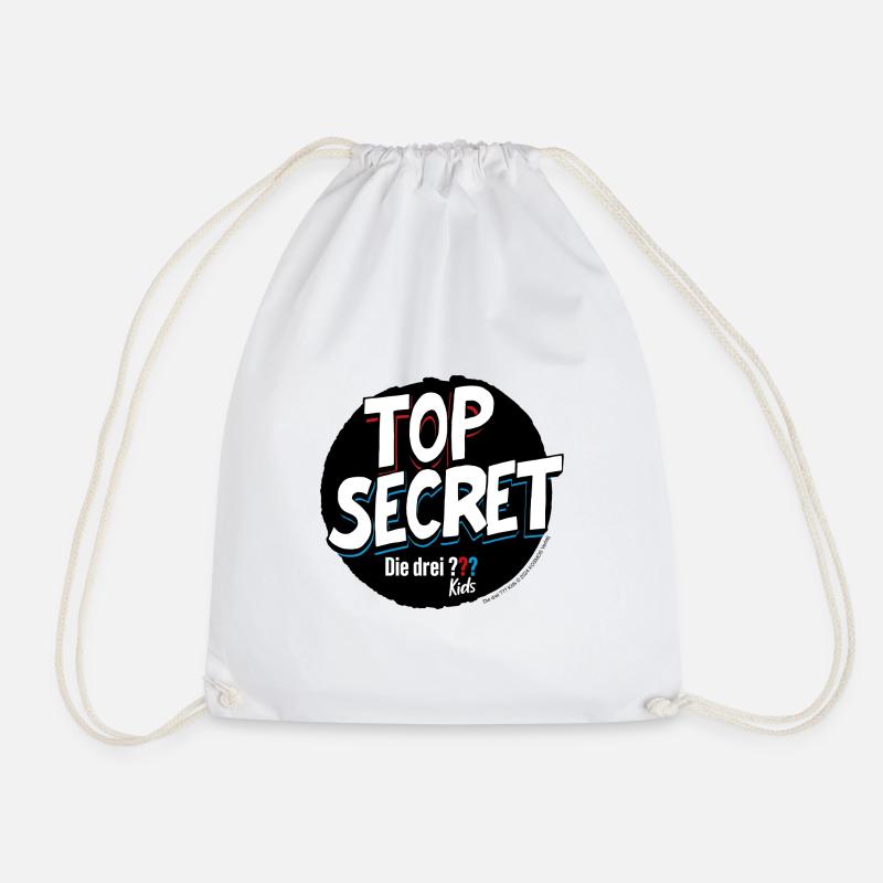 Die Drei ??? Kids Top Secret - Turnbeutel - Weiß