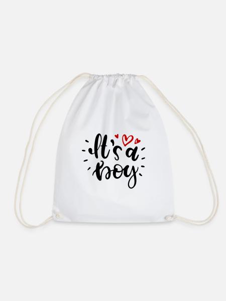 c’est un garçon est un garçon enceinte - Sac de sport léger - blanc