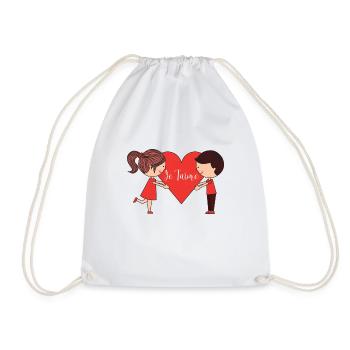 Je T'aime - Sac de sport léger - blanc - Devant