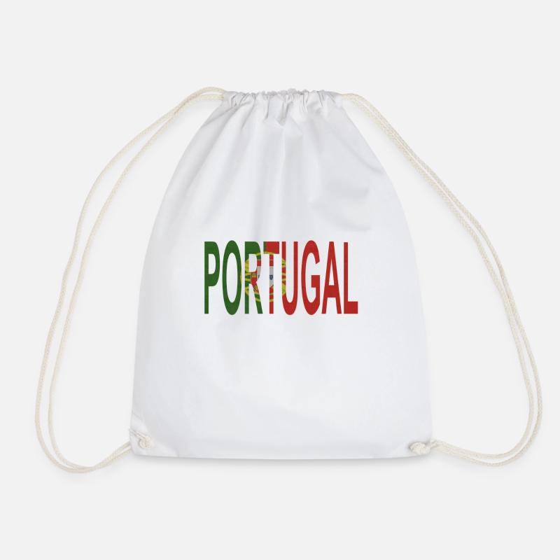 Portugal - Drawstring Bag - white