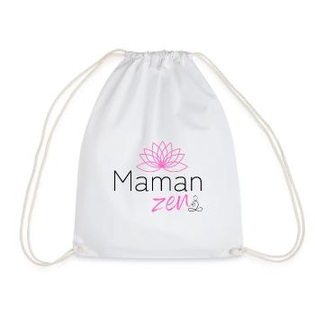 Maman zen clair - Sac de sport léger - blanc - Devant