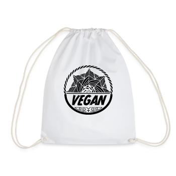 Végétalienne pour végétaliens - Sac de sport léger - blanc - Devant