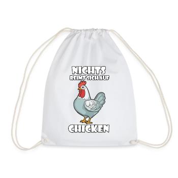 Nichts reimt sich auf Chicken - Turnbeutel - Weiß - Vorne
