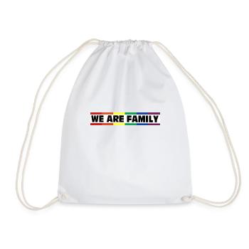 We are Family - Rainbow&Pride - Turnbeutel - Weiß - Vorne