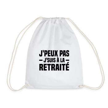 J peux pas j suis à la retraité - Sac de sport léger - blanc - Devant