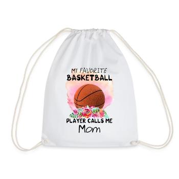 Aquarelle Basket-ball Maman - Sac de sport léger - blanc - Devant