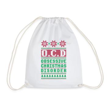Trouble obsessionnel de Noël Noël laid - Sac de sport léger - blanc - Devant