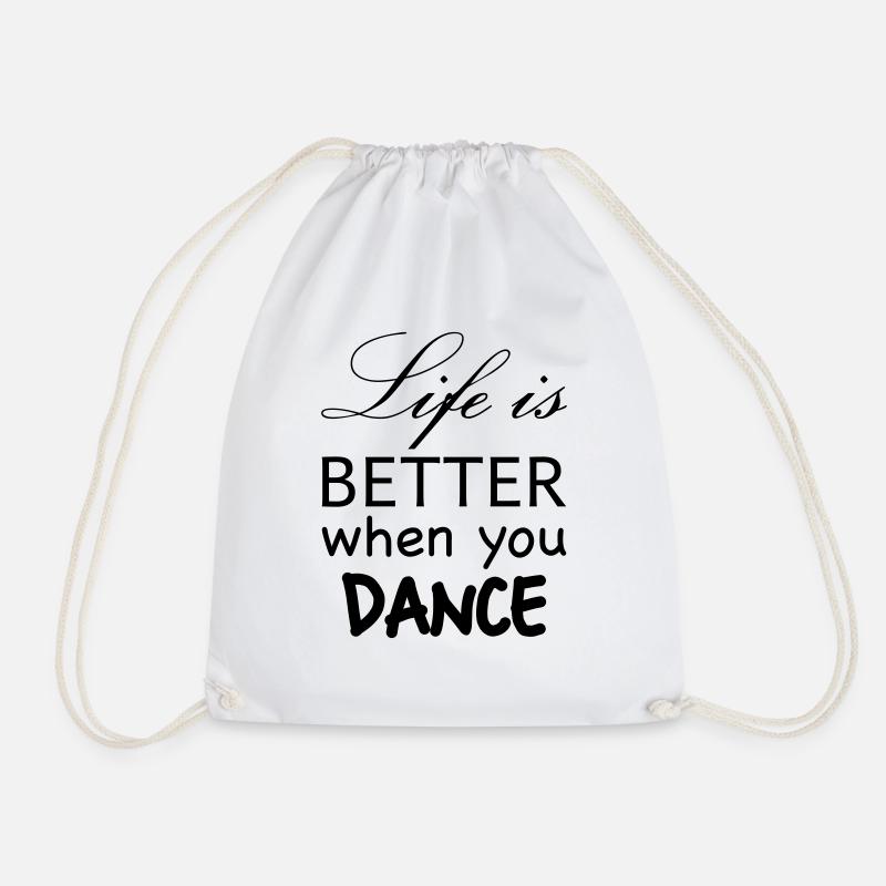 life better dance - Turnbeutel - Weiß