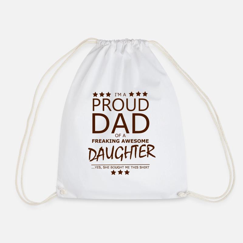 Proud Dad - Turnbeutel - Weiß