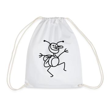 funny_bug_1c - Sac de sport léger - blanc - Devant