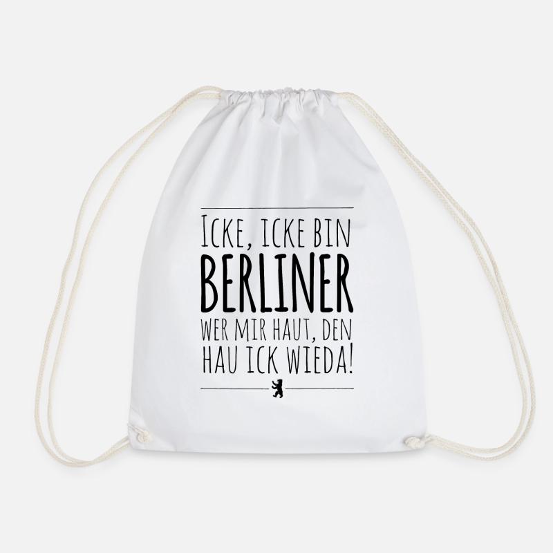 Icke icke bin Berliner - Turnbeutel - Weiß