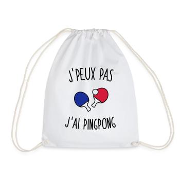 J'peux pas j'ai pingpong - Sac de sport léger - blanc - Devant