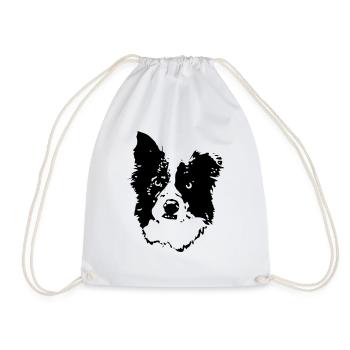 border_collie_benny_cb - Turnbeutel - Weiß - Vorne