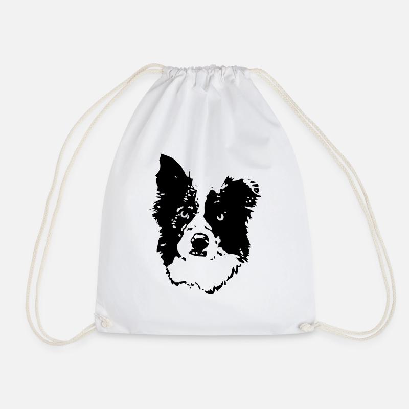 border_collie_benny_cb - Sac de sport léger - blanc