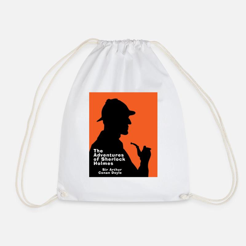 Abenteuer von Sherlock Holmes Buchcover - Turnbeutel - Weiß