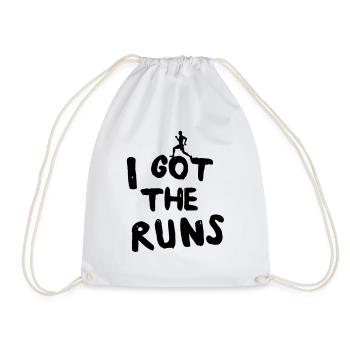 I Got the Runs - Drawstring Bag - white - Front