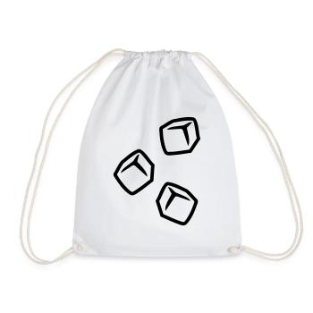 Ice cubes - Drawstring Bag - white - Front