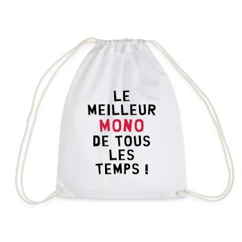 Moniteur / Monitrice / Mono / Formation / Ski - Sac de sport léger - blanc - Devant