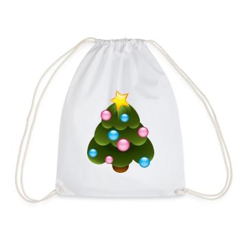 Smiley Christmas Tree - Sac de sport léger - blanc - Devant