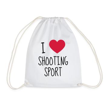 Sport Shooting - Sportschießen - Tir - Sport - Drawstring Bag - white - Front