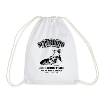 Supermoto - Supermotard - Drawstring Bag - white - Front