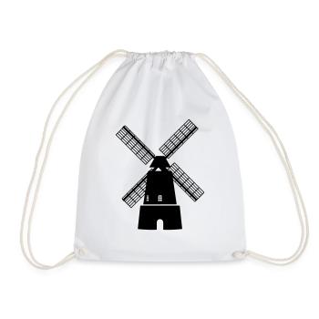Windmühle mühle~~POS=HEADCOMP - Turnbeutel - Weiß - Vorne