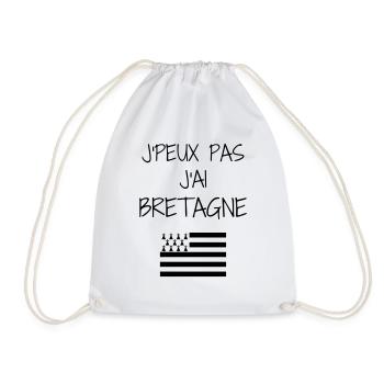 Bretagne / Breton / Bretonne / BZH / Breizh - Drawstring Bag - white - Front