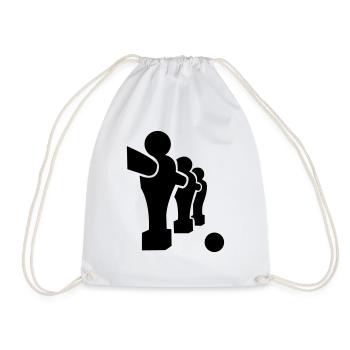 kicker_01 - Drawstring Bag - white - Front