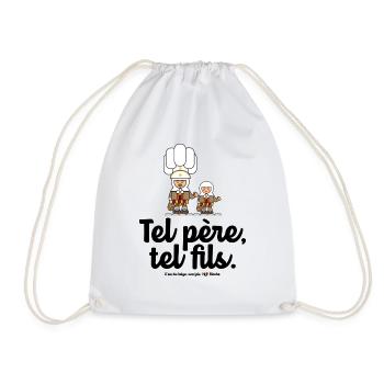Tel père, tel fils. - Sac de sport léger - blanc - Devant