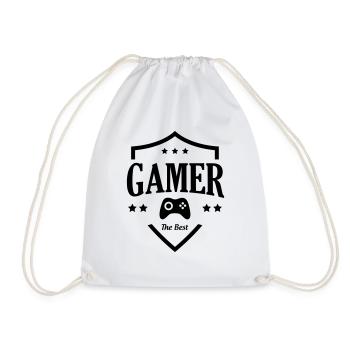 Der beste Gamer - Turnbeutel - Weiß - Vorne