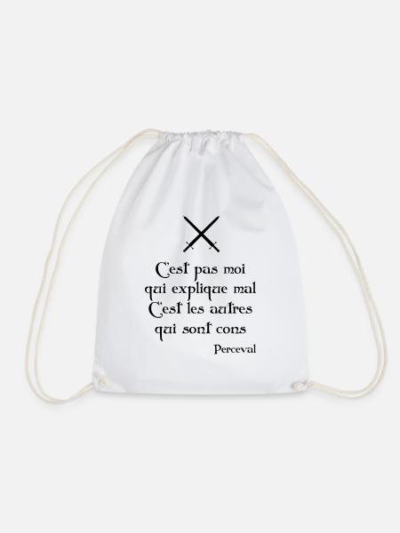 C'est pas moi qui explique mal... Perceval - Sac de sport léger - blanc