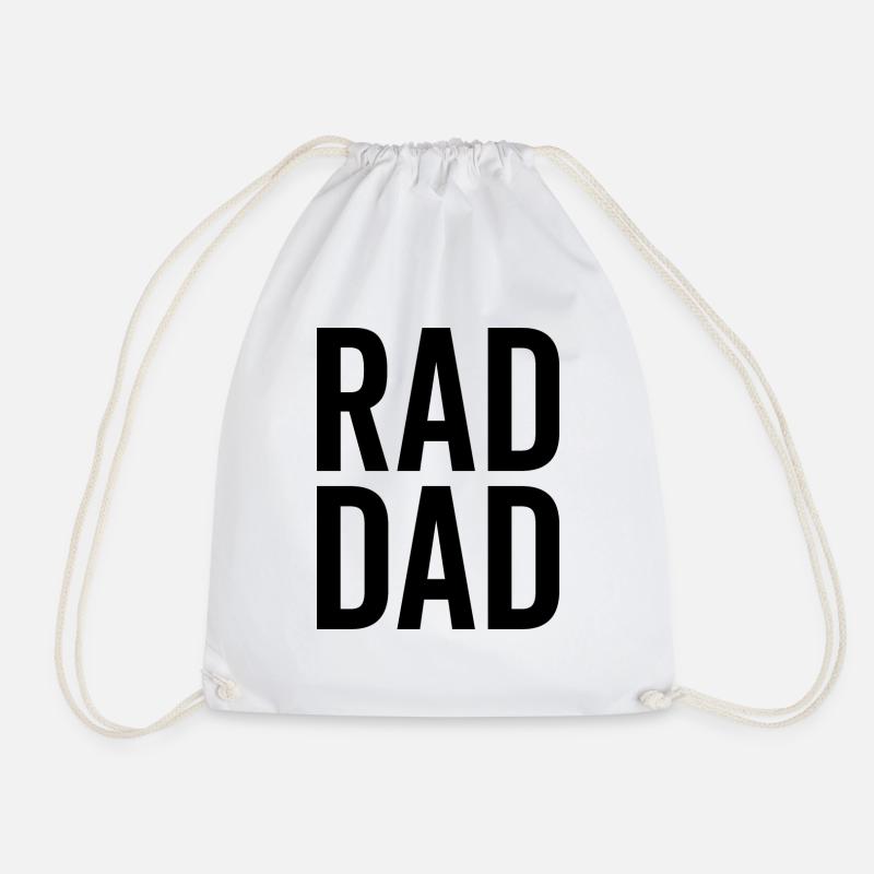Rad Dad - Turnbeutel - Weiß