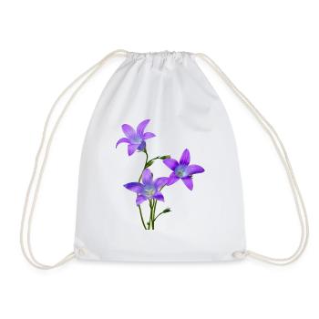 Bluebells - Drawstring Bag - white - Front