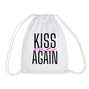 Je t’aime embrasse-moi encore lèvres cadeau - Sac de sport léger - blanc - Devant