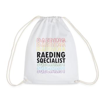 Dyslexia Therapy for Dyslexia Month - Drawstring Bag - white - Front