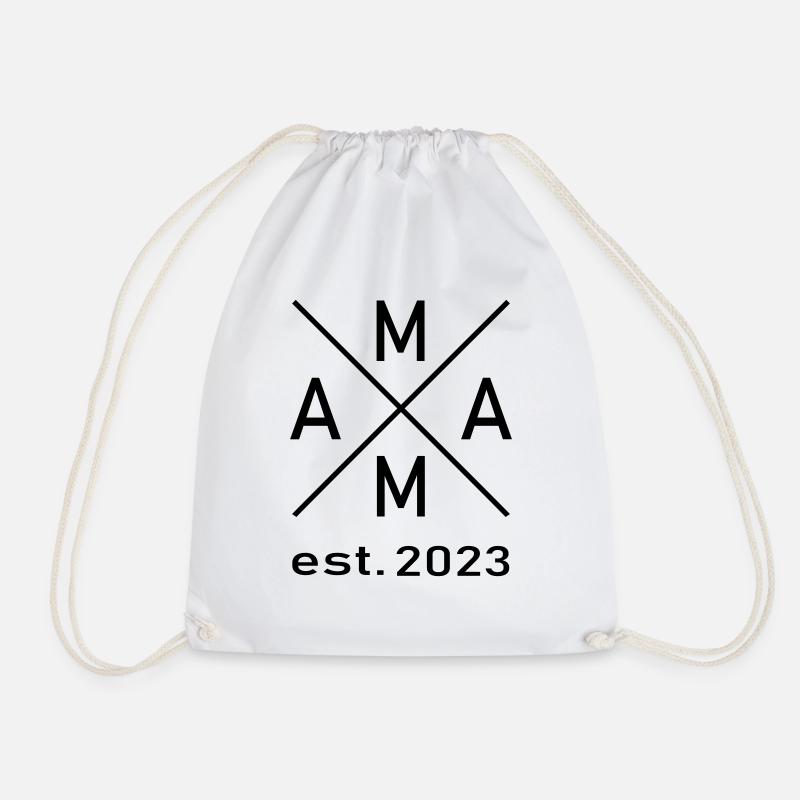 Mom 2023 - Drawstring Bag - white
