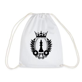King Chess Symbol - Drawstring Bag - white - Front
