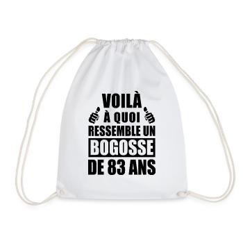 bogosse de 83 ans / humour anniversaire 83 ans - Sac de sport léger - blanc - Devant