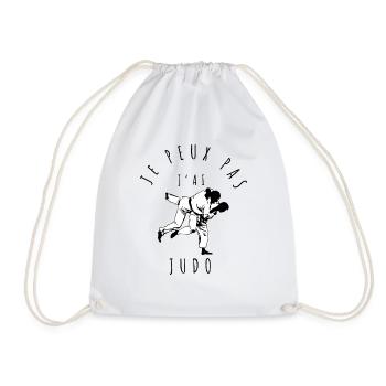 judo - Je peux pas, j'ai Judo best-seller - Sac de sport léger - blanc - Devant