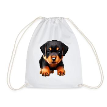 Rottweiler Chien Rottweiler Chiot Chiens Chiot - Sac de sport léger - blanc - Devant