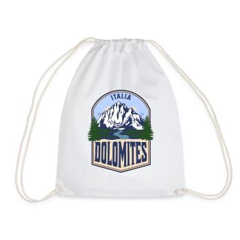 Dolomites Italie Montagne Vintage - Sac de sport léger - blanc - Devant
