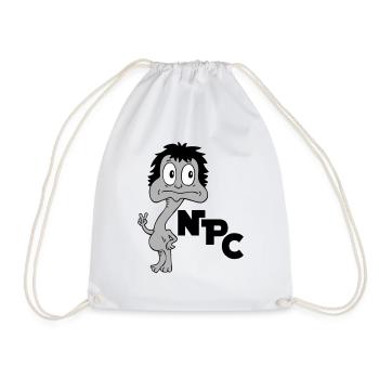 Sprüche Lustige Comic NPC - Turnbeutel - Weiß - Vorne