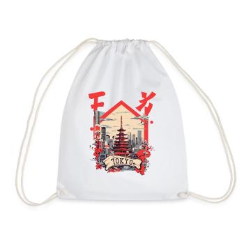 Tokyo - Turnbeutel - Weiß - Vorne