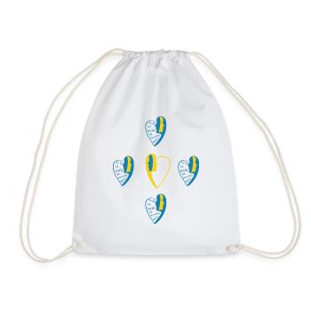 La croix de l'amour. - Sac de sport léger - blanc - Devant