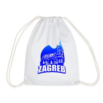 Zagreb Kroatien hrvatska hrv hrv travel tourist croat - Turnbeutel - Weiß - Vorne